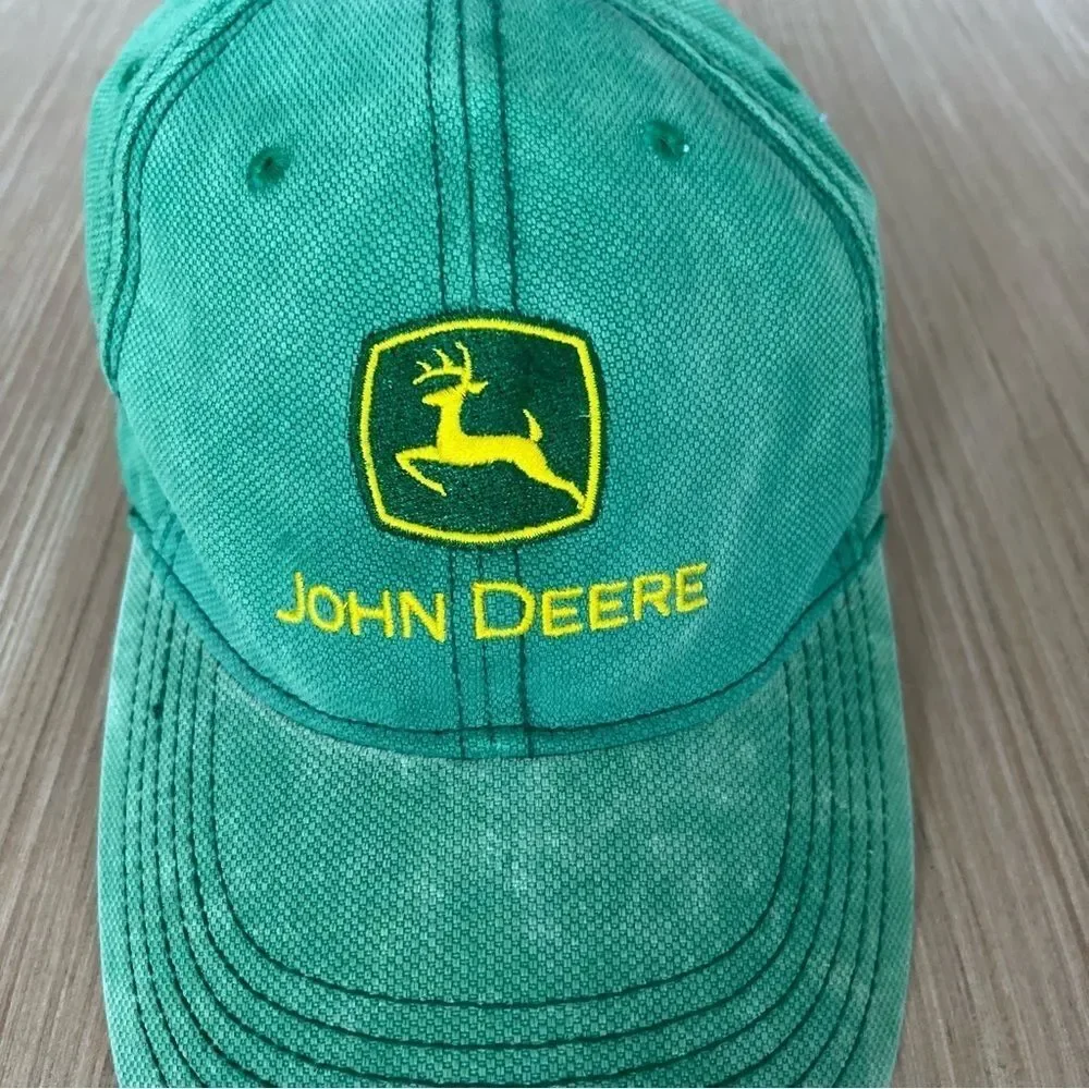 John Deere Green Logo Baseball Hat - Picture 3 of 9